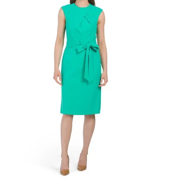 slim fit dress slacks T-Tahari Smocked Airflow Dress – Elie Tahari main image 0